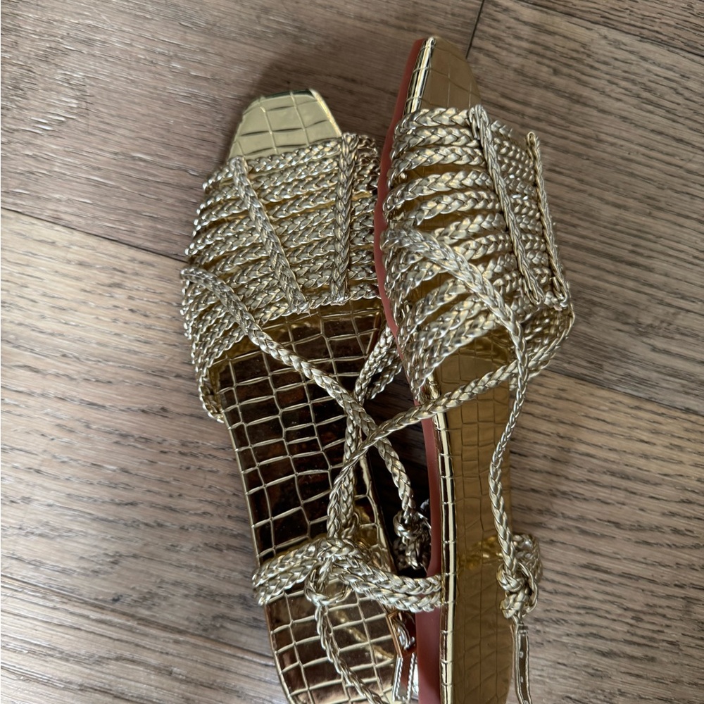 Elegant Gold Women's Sandals